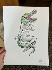 Image 1 of Crocodile Pinup 