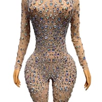 Image 2 of Sparkly See Through Jumpsuit holiday wear