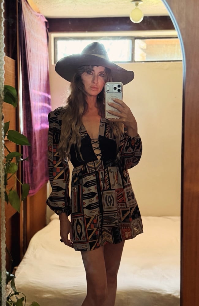 early 70s corset lace up mini dress 1960s