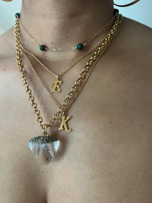 Image of NYAME • Letter Initial Personalized Necklace