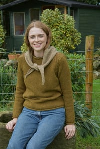 Image 15 of Embroidered Triangle Shawl - Handmade in Ireland