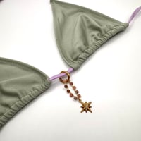 Image 1 of Sesame Jasper Compass Bikini Charm