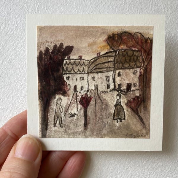 Image of Autumn evening - tiny landscape