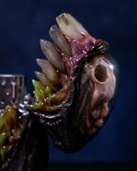 Image 9 of Xenomorph Skull Slim Zippo Lighter/Bleeding Drone/glow in the dark
