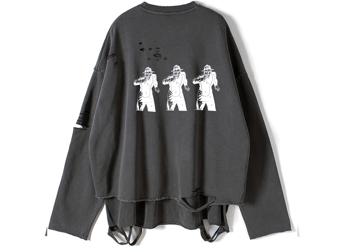 Image of DISTRESSED TARGET LONGSLEEVE