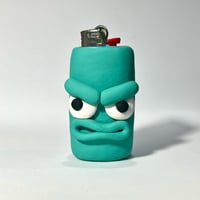 Image 1 of Teal Spooky Woods 1 of 1 Clay Lighter Case