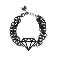 Image 1 of black diamond bracelet