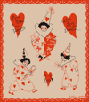 valentine clowns prints