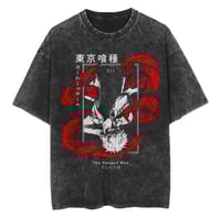 Image 1 of Ken Kaneki the hanged man oversized washed tshirt 