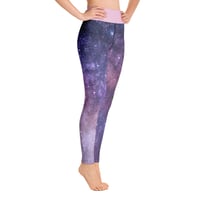 Image 3 of PURPLE GALAXY YOGA LEGGINGS 