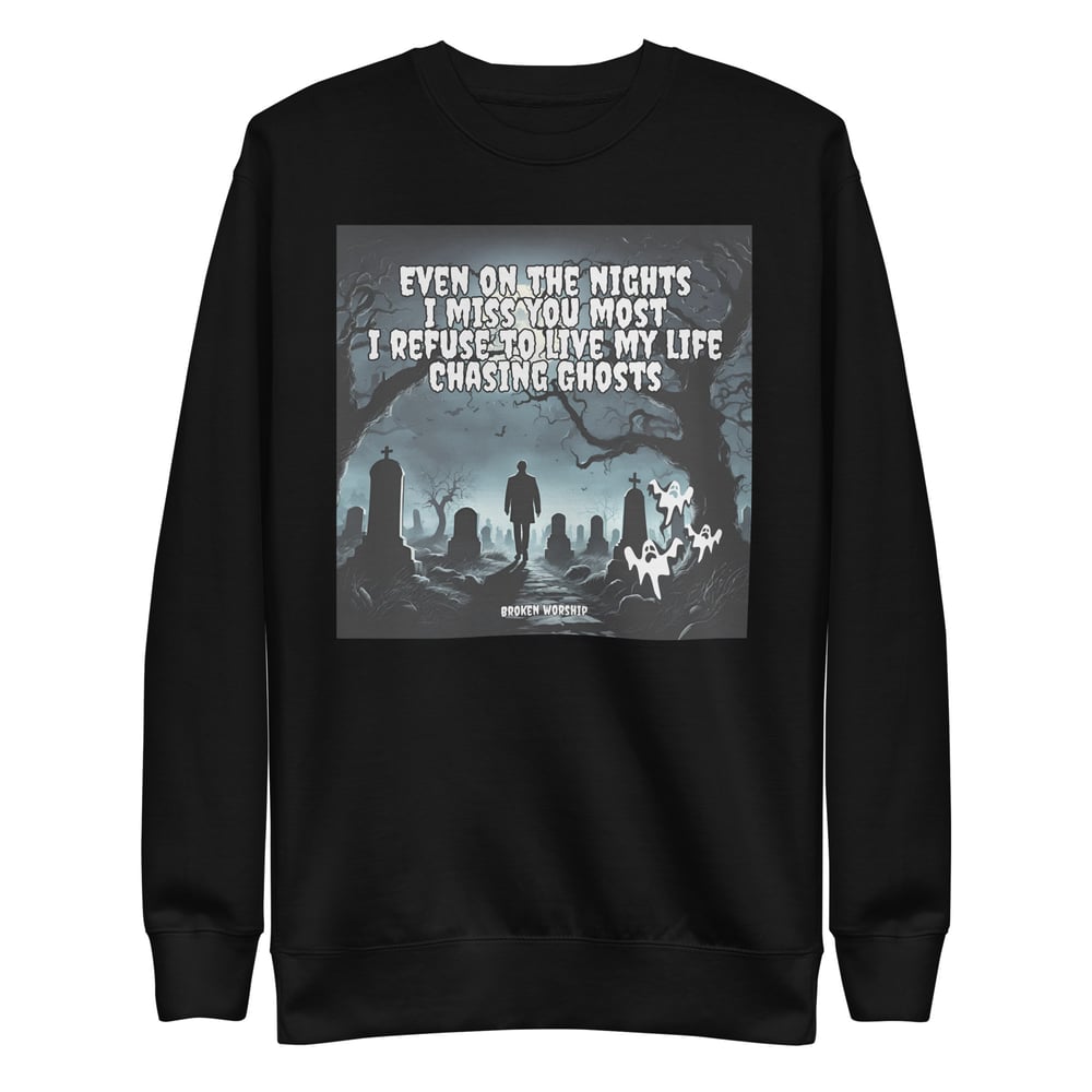 Image of Chasing Ghosts Halloween Sweater - Dark Forest