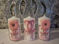 Image 6 of WHITE FLOWER CANDLE SET