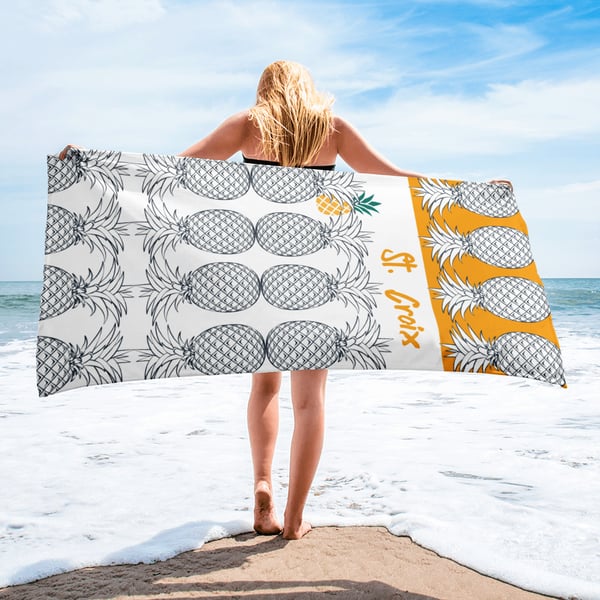 Image of Towel- St. Croix pineapple