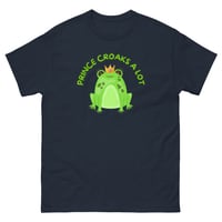 Image 5 of Unisex classic tee, Prince Croaks a Lot T-Shirt | Funny Frog Pun Graphic Tee