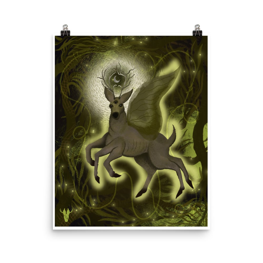 Not Deer Cryptid Fae Art Poster
