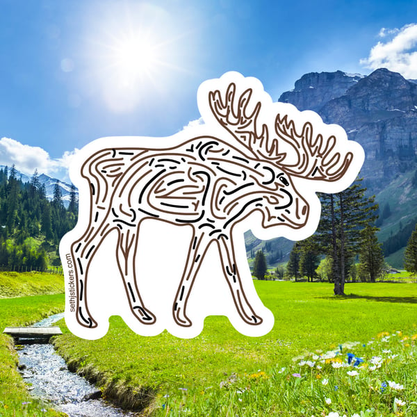 Image of Moose Sticker