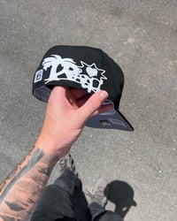 Image 4 of BLACK & WHITE BIRMINGHAM BARONS CUSTOM FITTED CAP