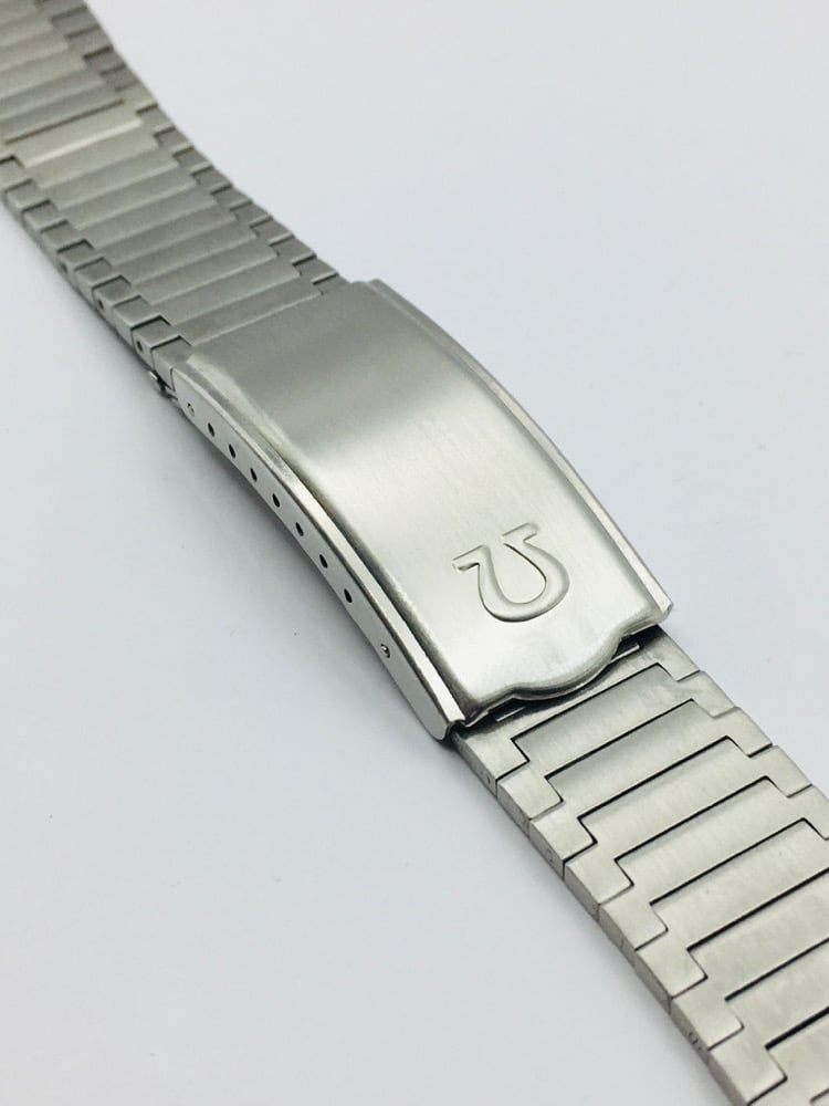 Image of STAINLESS STEEL GENTS WATCH STRAP,OMEGA,22mm/11mm,NEW.