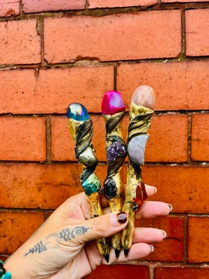 Image of Eclipse Manifesting Pen Pink Agate