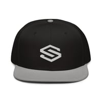 Image 1 of Monogram Snapback Hat - Black/Grey