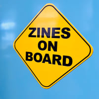 Image 2 of Zines On Board Bumper Sticker