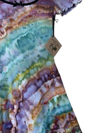 Image 3 of XS 90's Babydoll Mini Dress in Bold Agate Ice Dye