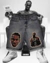 SHAI LEVIS TAPESTRY DENIM JORTS 