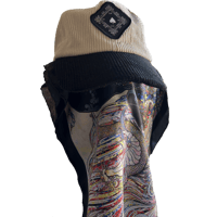 Image 1 of Black/Cream Corduroy Hat