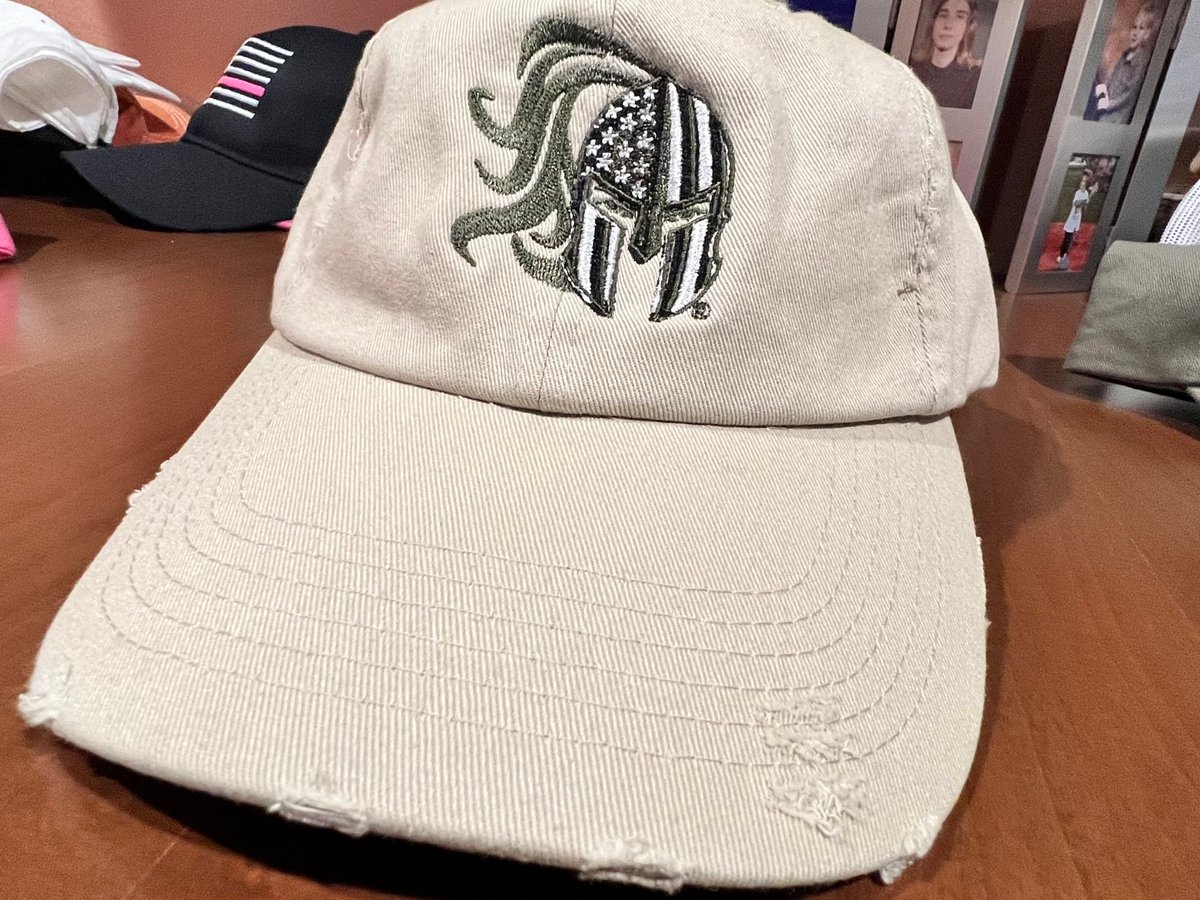 Image of Green line Lady Spartan Distressed Hats