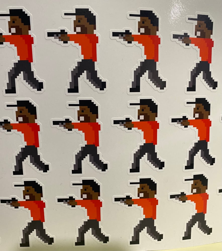 Image of GB “8-bit Shooter” Sticker