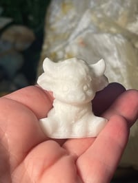 White jade highland cow 