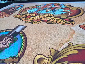 Image of Disney Inspired Traditional Tattoo Flash Sheet: D09 11x14