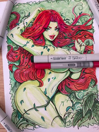 Image of poison ivy Rose ORIGINAL Sketch