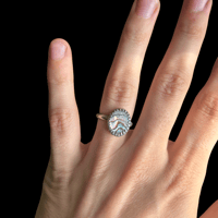 Sterling Silver Abalone Ring Size 6.5
