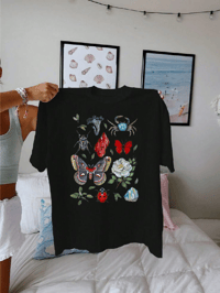 Image 4 of Cancer Nature Chart Black T-shirt