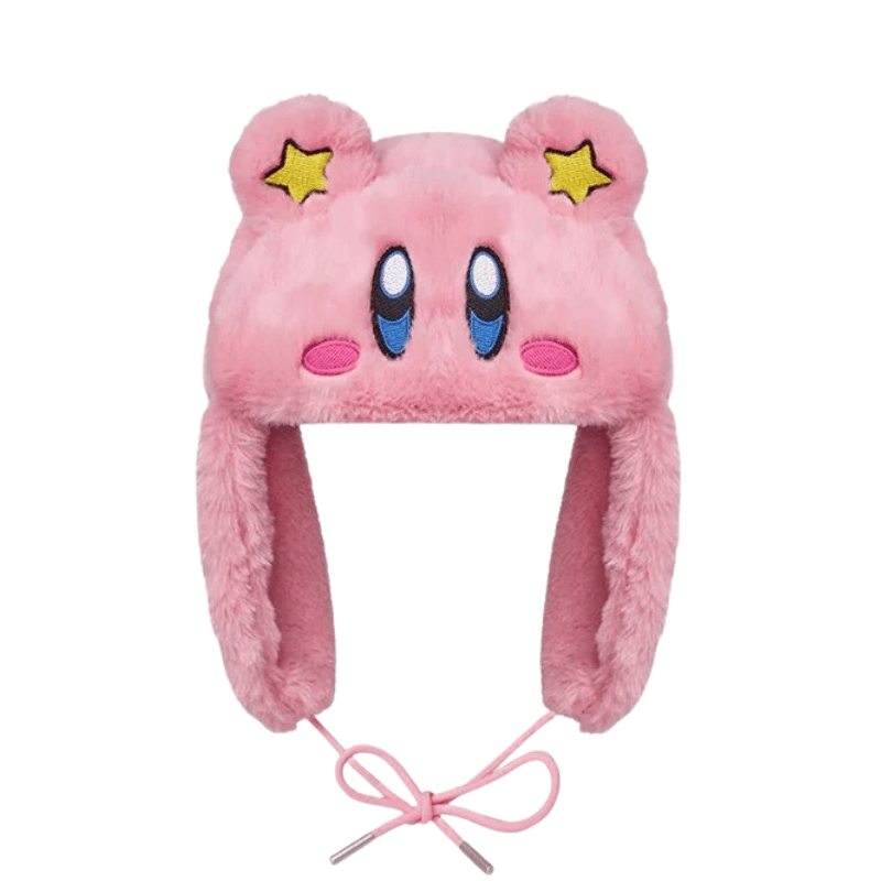Fuzzy Pink Ushanka Hat 