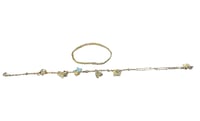Image 3 of Butterflies & Beaded Anklet