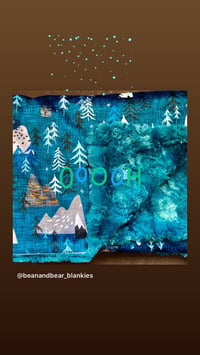 Image 5 of Snowy Mountains in Blue Car Seat Blanket