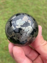 Image 9 of Pyrite In Magnetite Sphere #1107