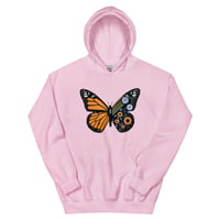 Image 3 of Unisex Hoodie “Monarch Butterfly Travels”