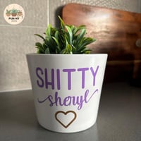 Image 5 of Custom Pun Pot - White 14cm