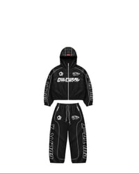 Nylon Track Suit (Black & White)