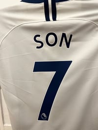 Image 7 of Tottenham Hotspur “SON 7” 2018/19 Inaugural Home Shirt + PL patches (M) 