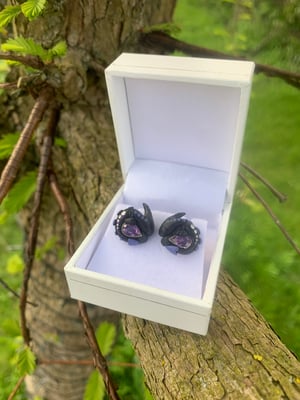 Amethyst Fairy Dragon Earrings 