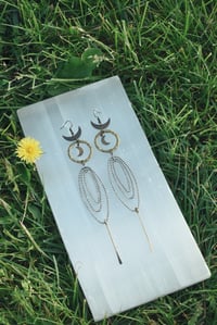 Image 2 of Cosmic Priestess OOAK Earrings 