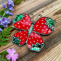 Image 4 of Butterfly Strawberry Suncatcher 