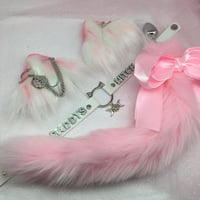 Image 1 of White/Pink 🐈‍⬛ PetPlay 