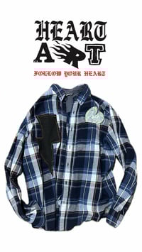 Image 1 of Forever flannel blue white 