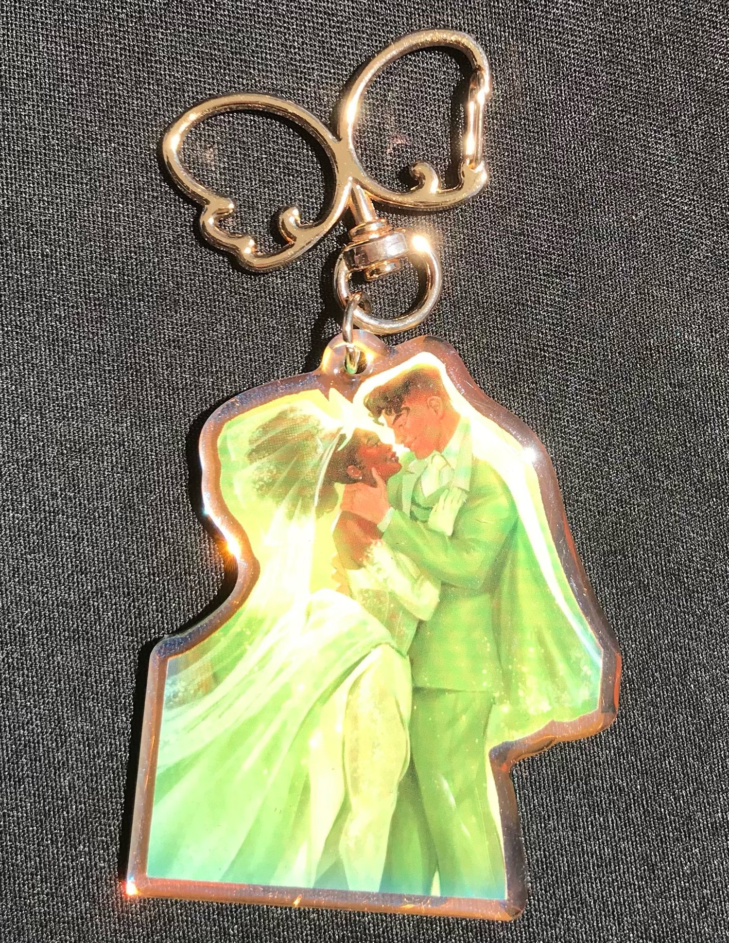 Image of The Frog Wedding Iridescent Acrylic Charm Keychains