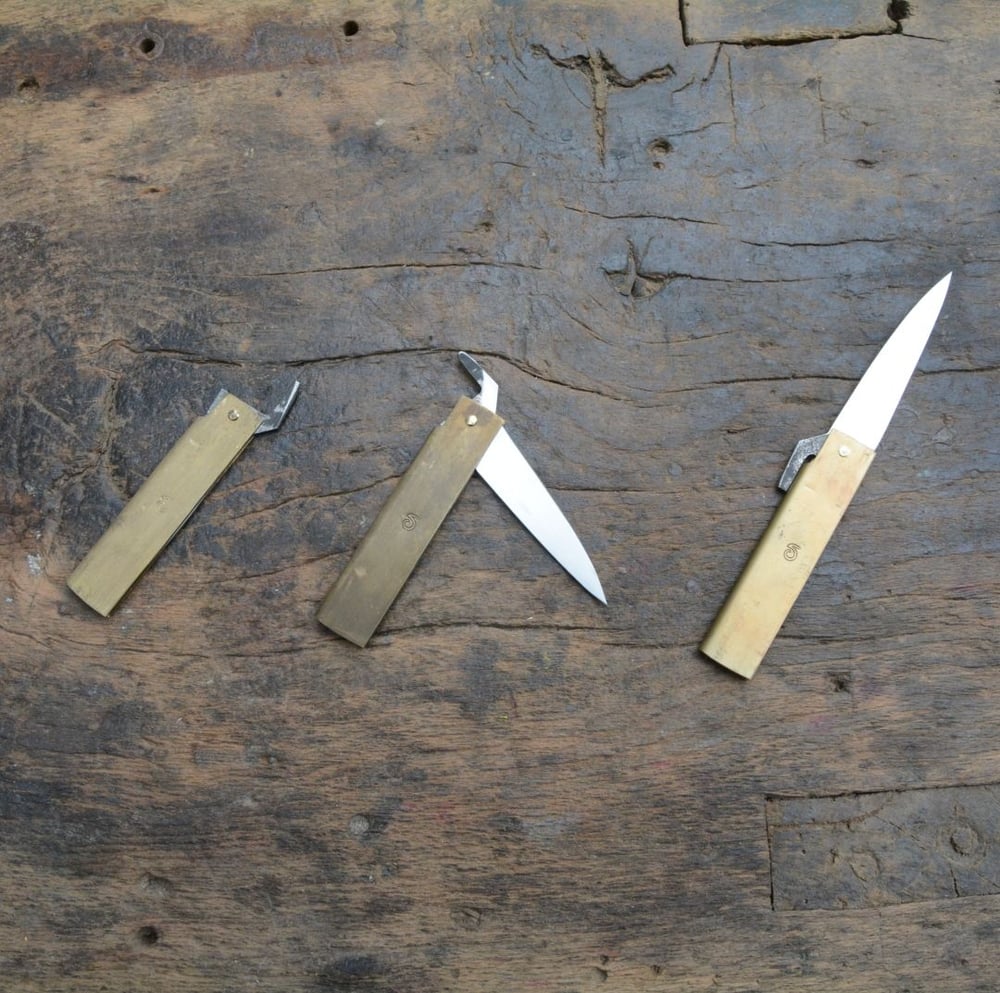 Image of Higonokami inox et laiton vieilli